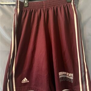 Adidas Maroon Mississippi State Bulldogs Shorts